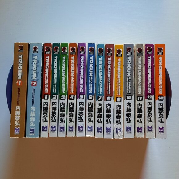 Trigun 1-2, Trigun Maximum 1-12, 14, Almost Complete Manga Set - Picture 1 of 8